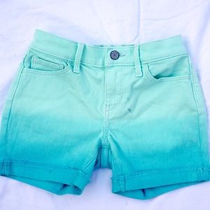 Old Navy girls size 10 turquoise denim shorts